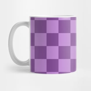 Checkered Square Seamless Pattern - Purple Tones Mug